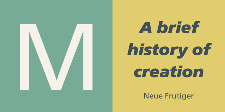 Шрифт Neue Frutiger