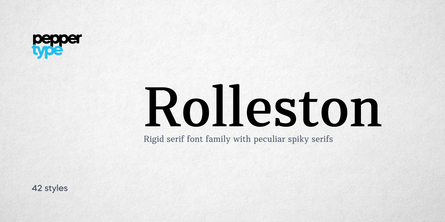 Шрифт Rolleston