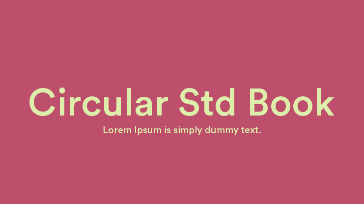 Шрифт Circular Std