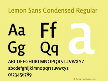 Lemon Sans Condensed