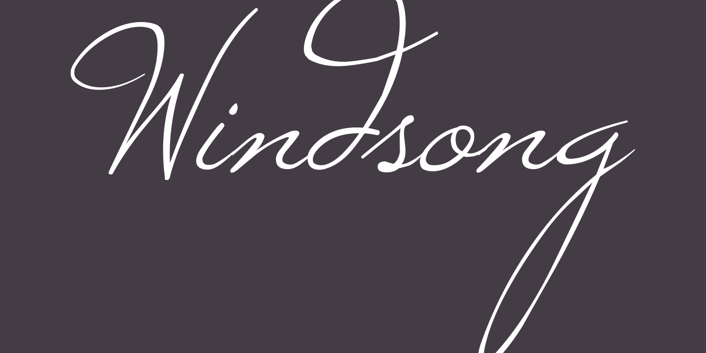 Шрифт WINDSONG