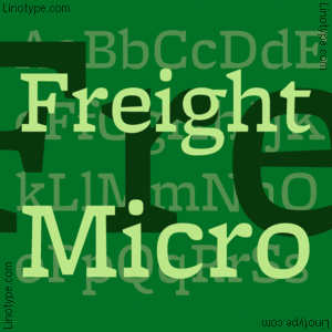 Шрифт FreightMicro