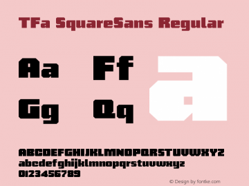 Шрифт TFa SquareSans