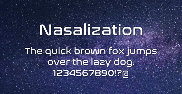Шрифт Nasalization