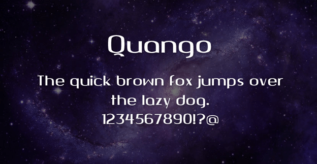 Шрифт Quango