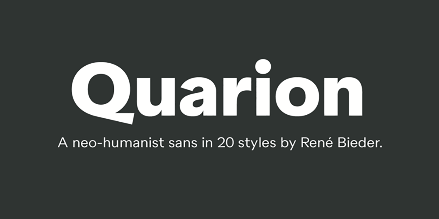 Шрифт Quarion