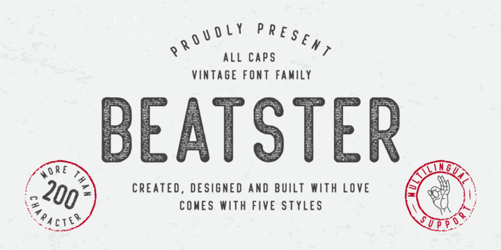 Шрифт Beatster