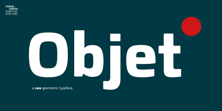 Шрифт Objet
