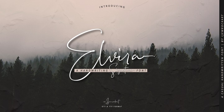 Шрифт Elvira Font