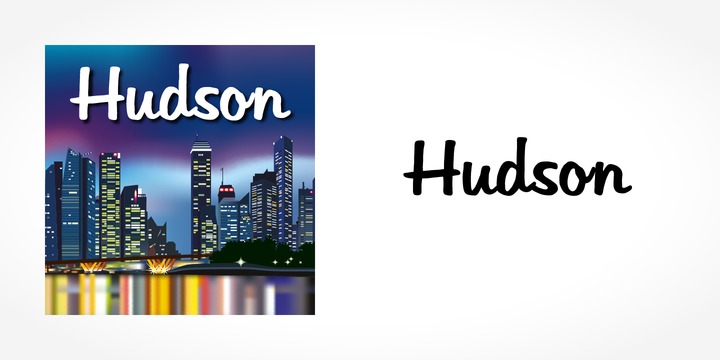 Шрифт Hudson