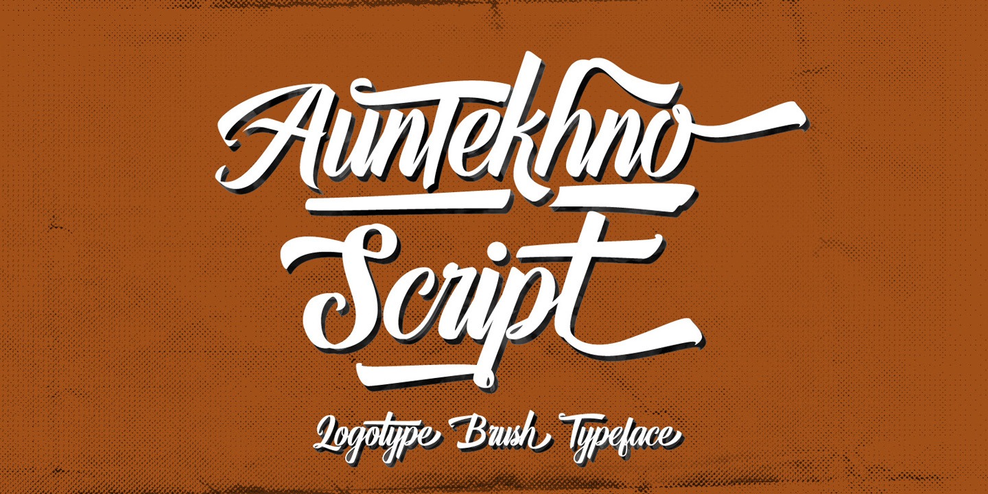 Шрифт Auntekhno Script