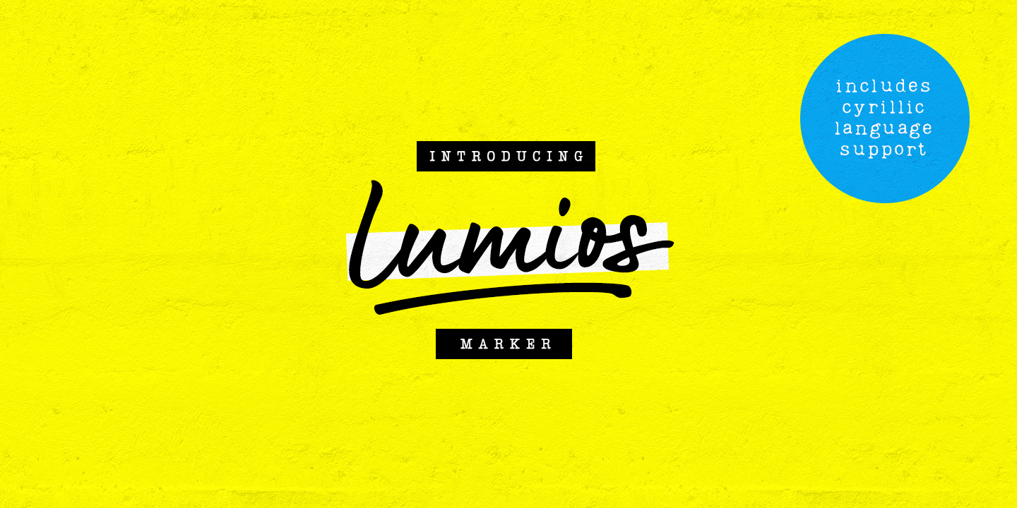 Шрифт Lumios Marker