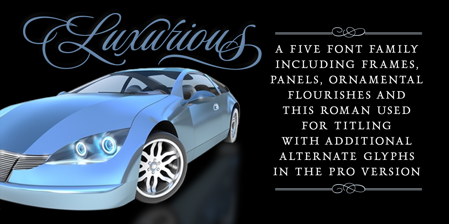 Шрифт Luxurious