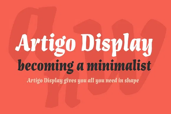 Шрифт Artigo Display