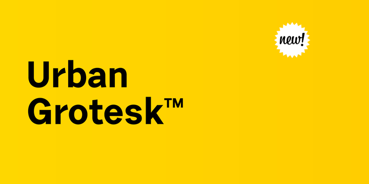 Шрифт Urban Grotesk