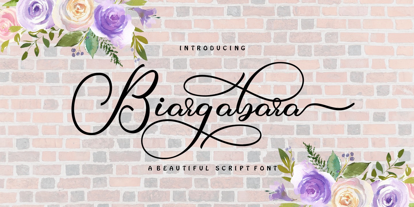 Шрифт Biargabara Script