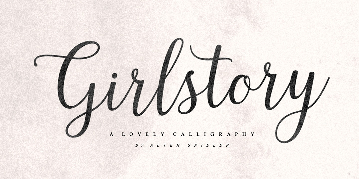 Шрифт Girlstory Script