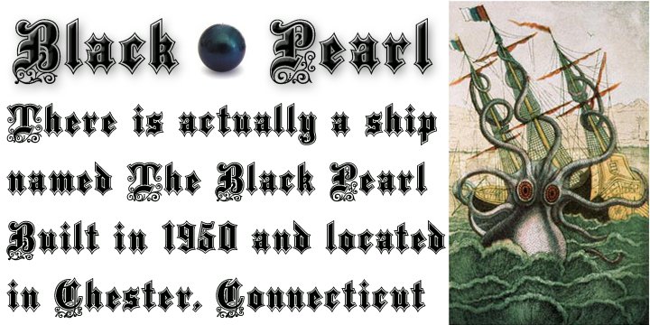 Шрифт Black Pearl