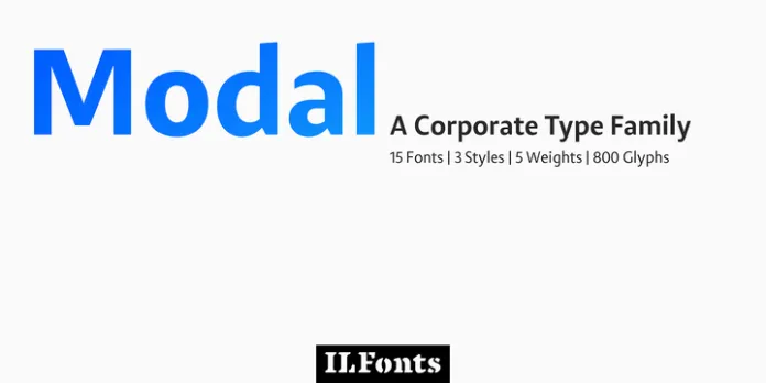 Шрифт Modal