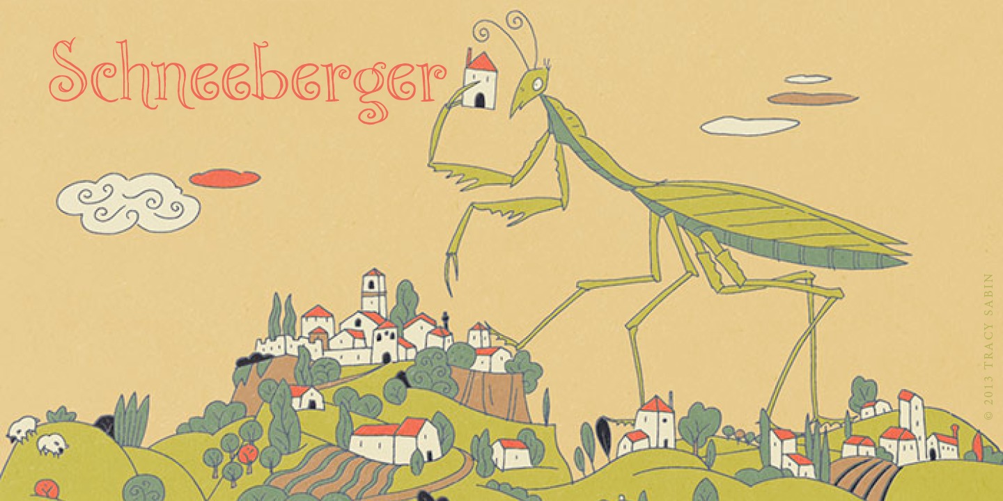 Шрифт P22 Schneeberger