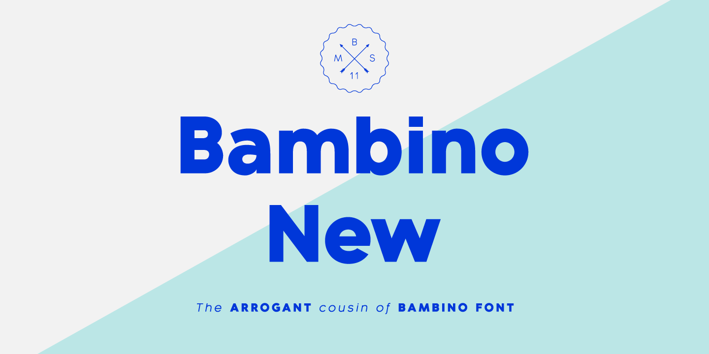 Шрифт Bambino New