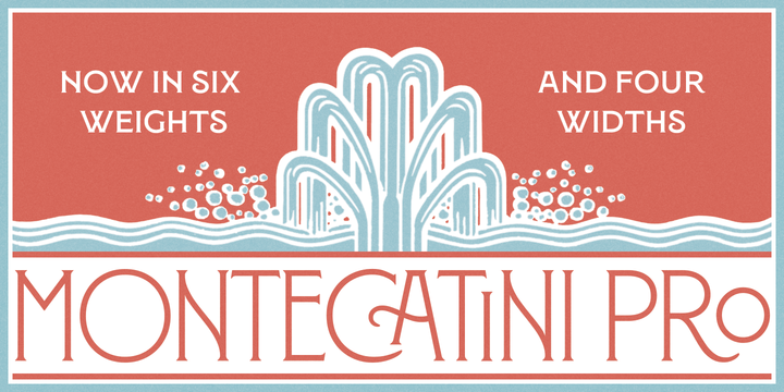 Шрифт Montecatini Pro