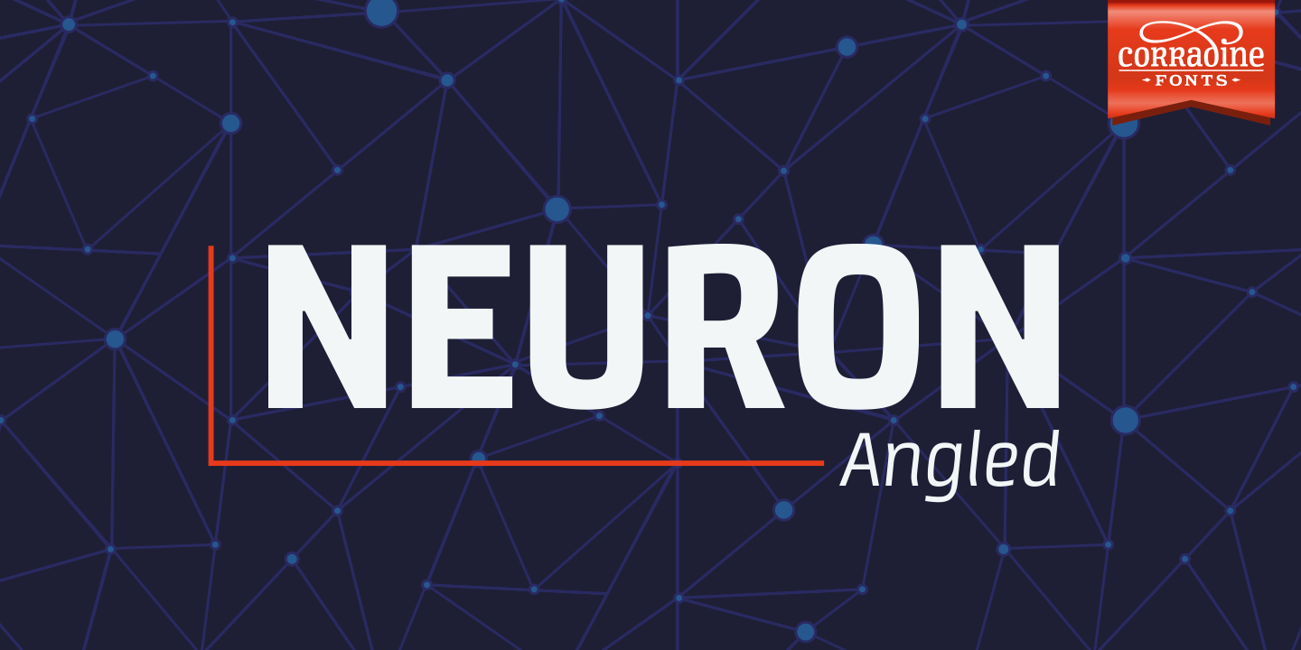 Шрифт Neuron Angled
