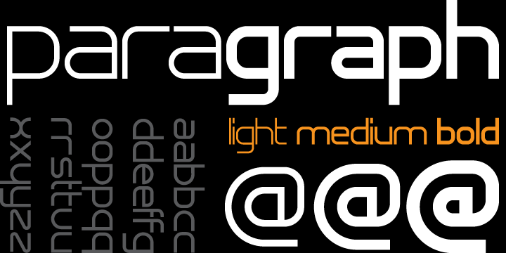 Шрифт Paragraph