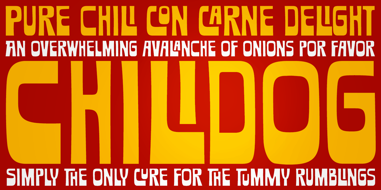 Шрифт Chilidog PB