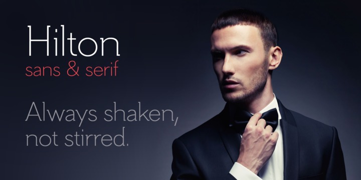 Шрифт Hilton