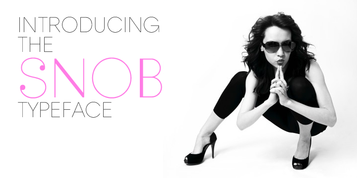 Шрифт Snob