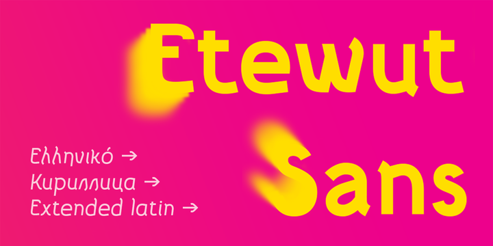 Шрифт Etewut Sans 