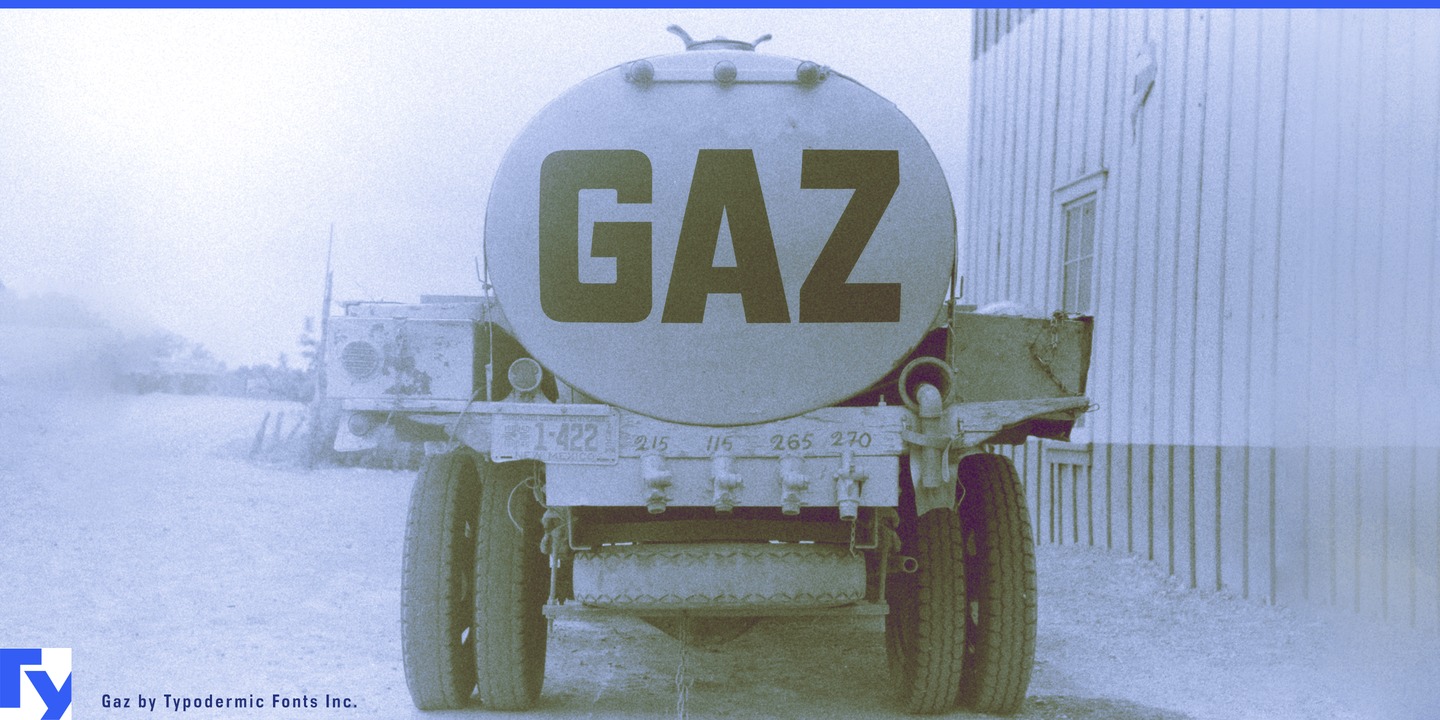 Шрифт Gaz