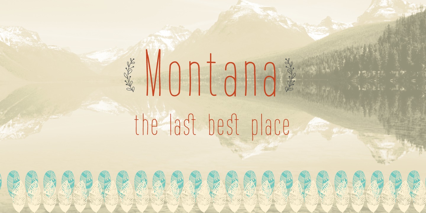 Шрифт Montana