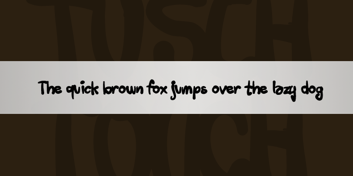 Шрифт Tusch Touch