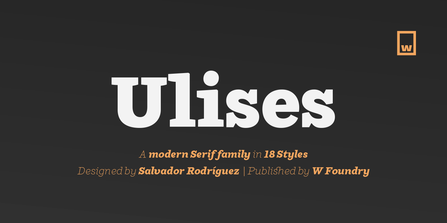 Шрифт Ulises