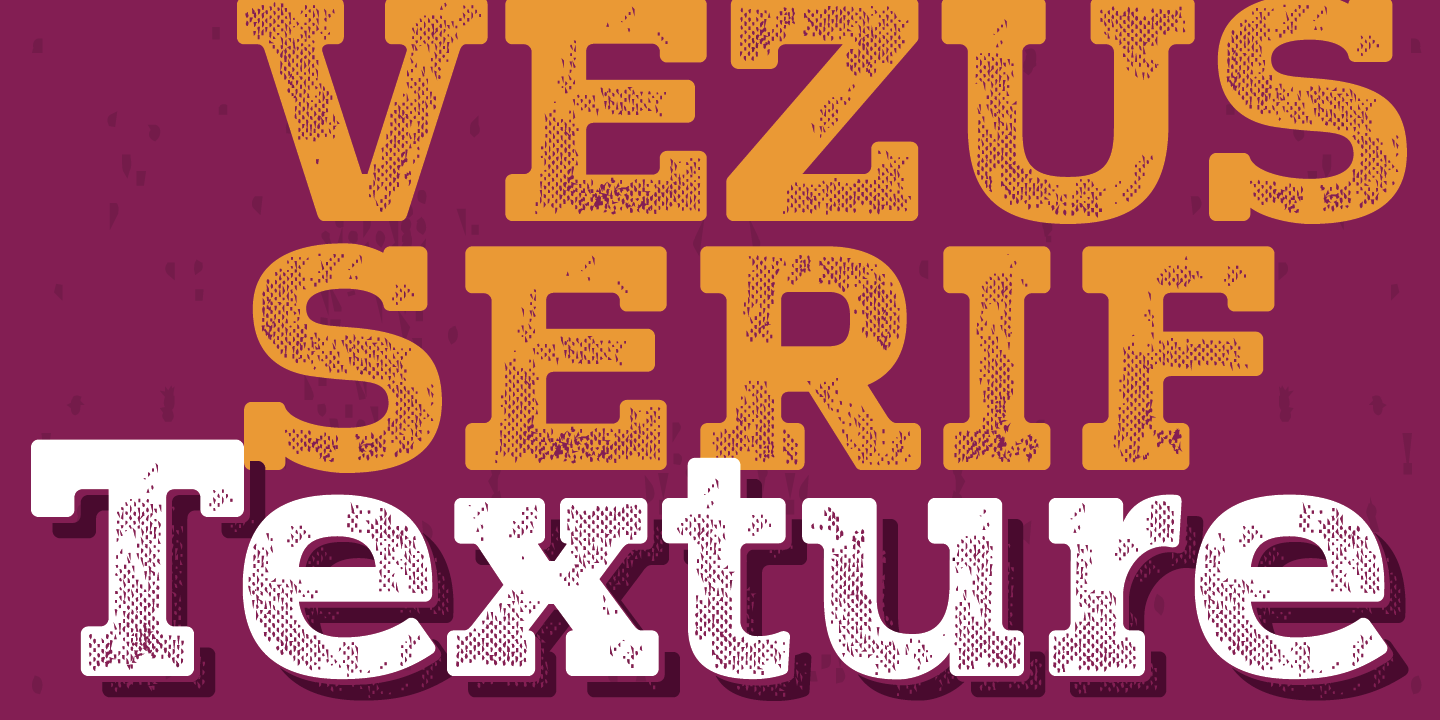 Шрифт Vezus Serif Texture