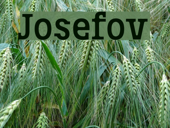 Шрифт Josefov