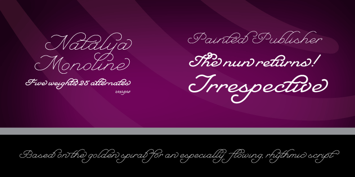 Шрифт Natalya Monoline