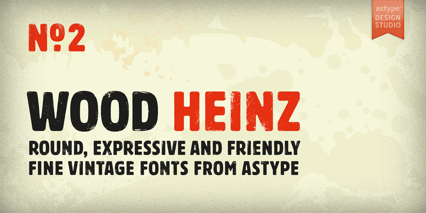 Шрифт Wood Heinz No.2