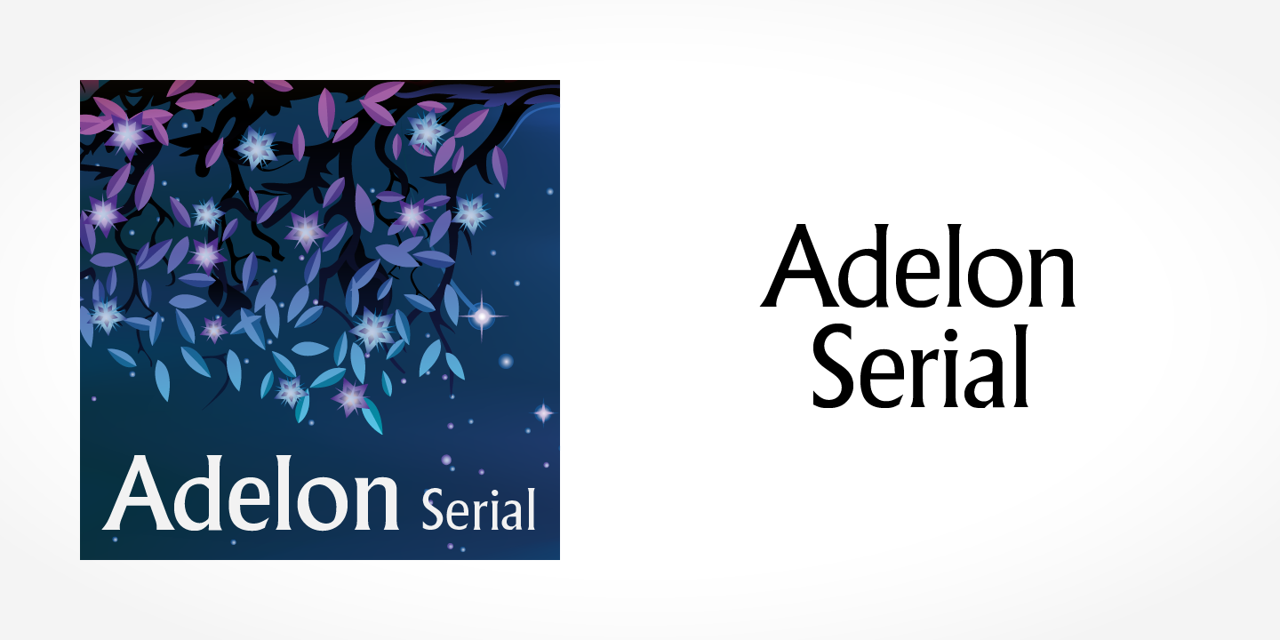 Шрифт Adelon Serial