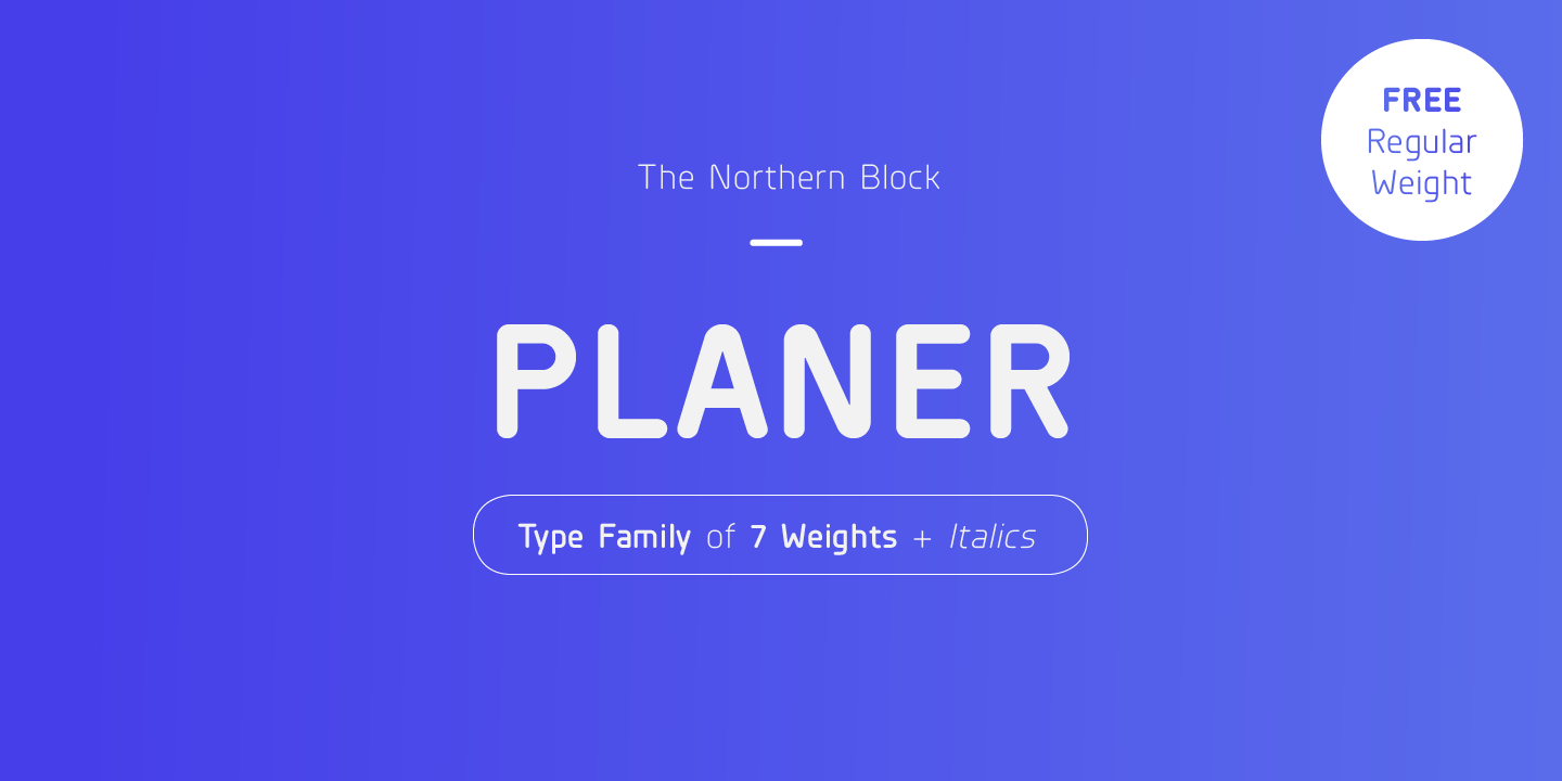 Шрифт Planer