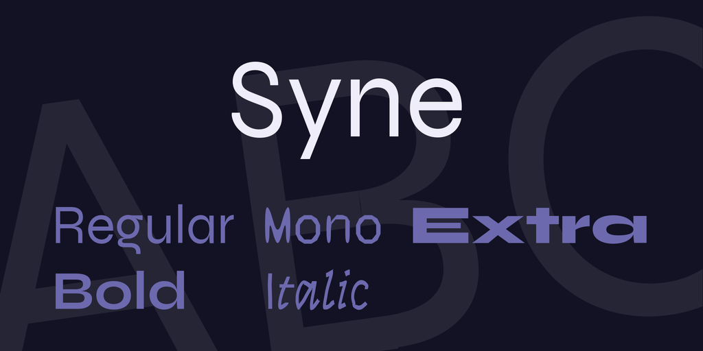 Шрифт Syne