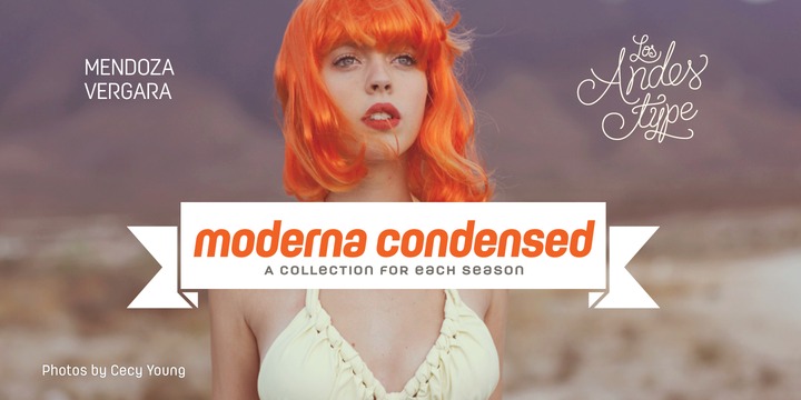 Шрифт Moderna Condensed