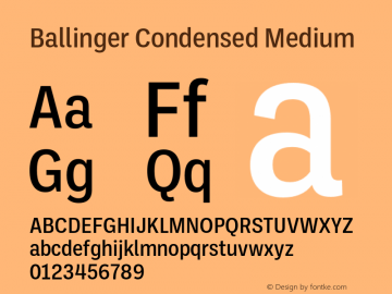 Ballinger Condensed