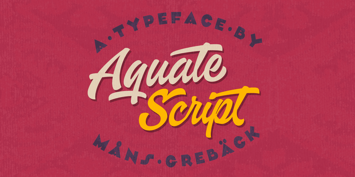 Шрифт Aquate Script