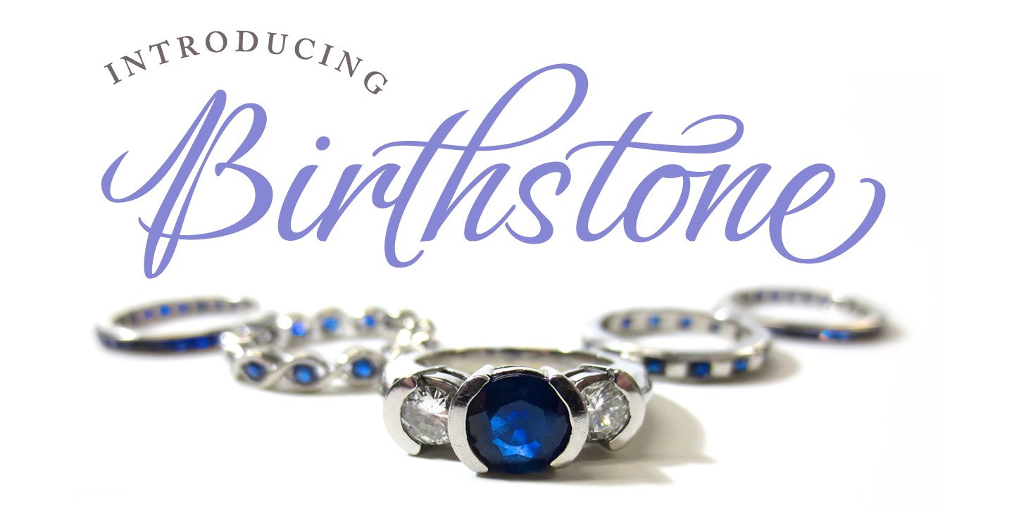 Шрифт Birthstone
