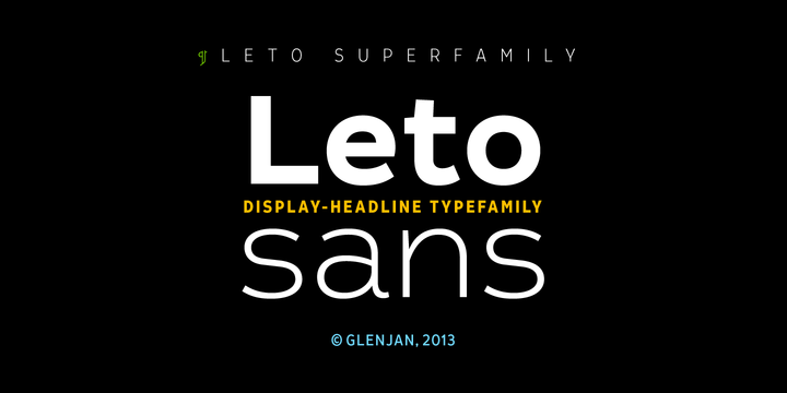 Шрифт Leto Sans