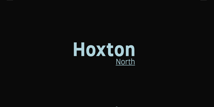 Шрифт Hoxton North