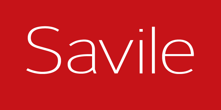 Шрифт Savile